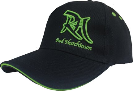 Rod Hutchinson Baseball Cap Black Green Trim